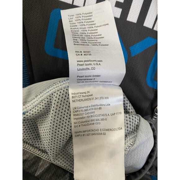 Pearl Izumi Cycling Jersey Men's Large Elite Series Gray Toyota Biking Full Zip - Picture 11 of 16
